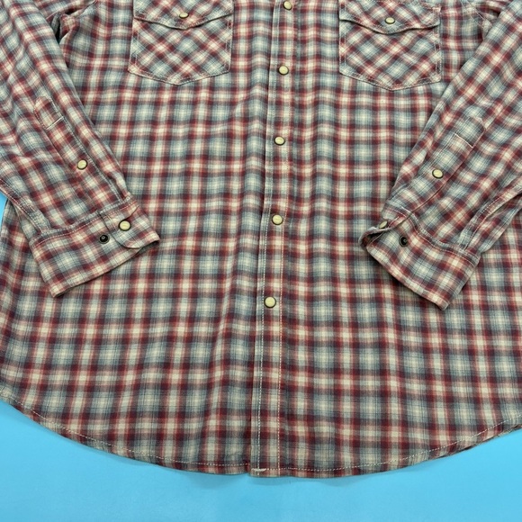 Northwest Territory Men's Plaid Pearl Snap Long Sleeve Shirt Size Large - Picture 2 of 8